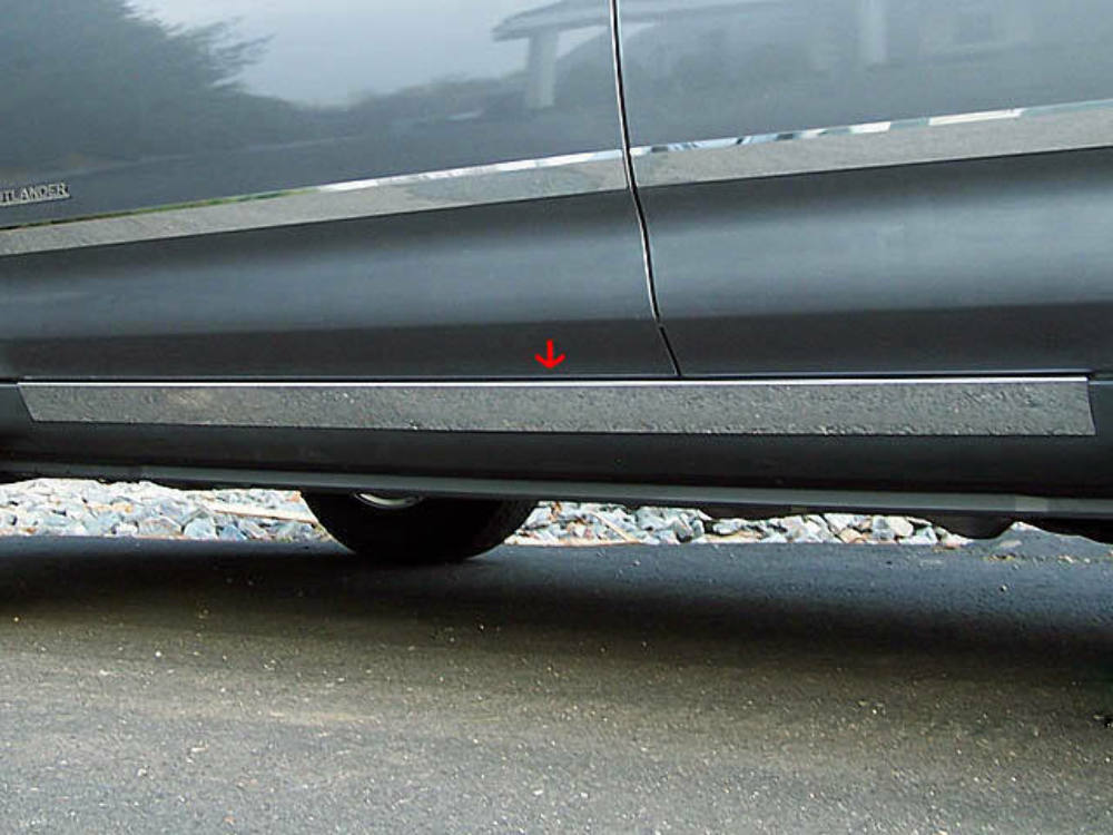 QAA TH27010 Polished Rocker Panel Trim 2Pc Fits 07-09 Outlander