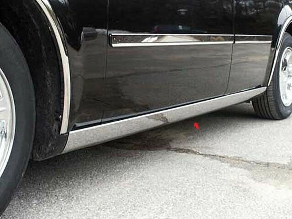 QAA TH45765 Polished Rocker Panel Trim 4Pc Fits 05-10 300 Sedan