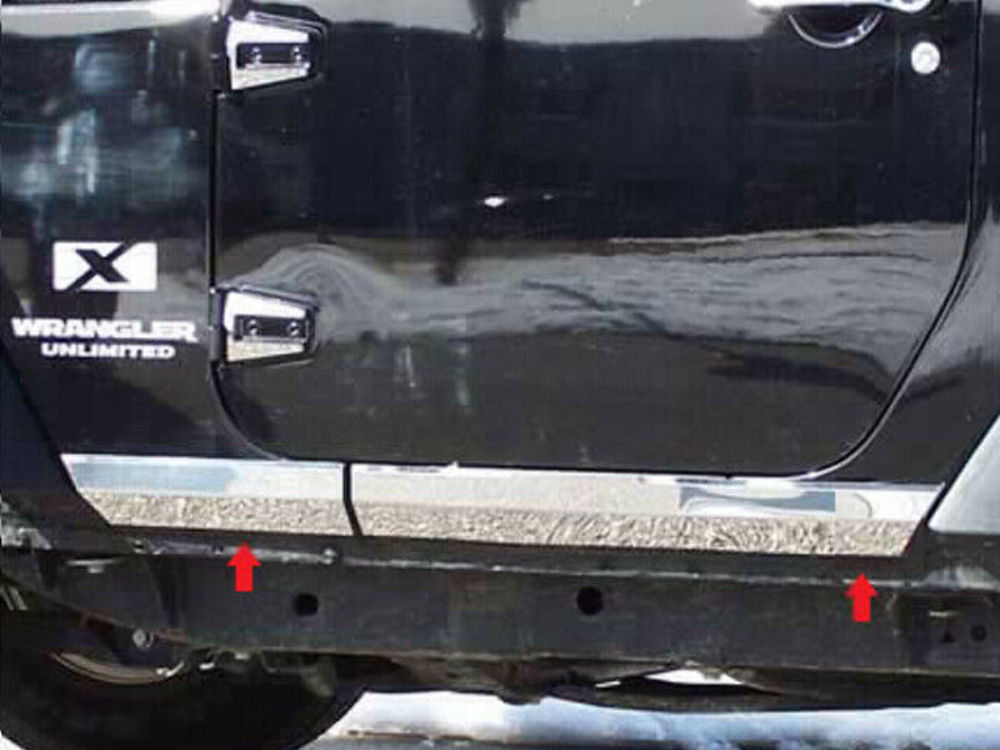 QAA TH47090 Polished Rocker Panel Trim 4Pc Fits 07-18 Wrangler JK