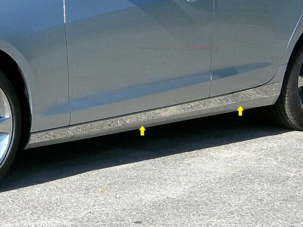 QAA TH53236 Polished Rocker Panel Trim 4Pc Fits 13-18 ATS Sedan