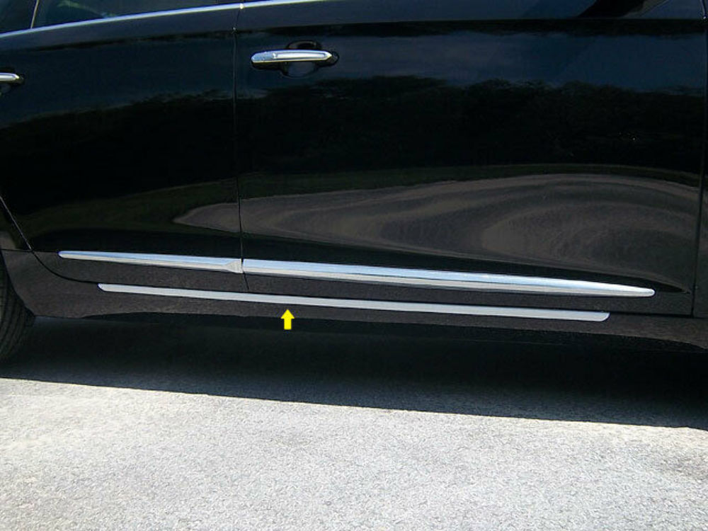 QAA TH53248 Polished Rocker Panel Trim 2Pc Fits 13-19 XTS Sedan