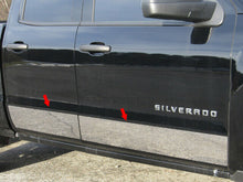 Load image into Gallery viewer, TH54185 Polished Upper Rocker Trim 4Pc Fits 19-19 Silverado Double Cab