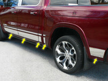 Load image into Gallery viewer, QAA TH59935 Polished Upper Rocker Trim 10Pc Fits 19-23 Ram Crew Cab