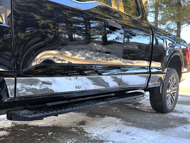 QAA Polished Upper Rocker Trim 12Pc Fits 21-26 F-150 Super Cab