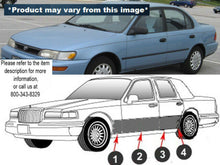 Load image into Gallery viewer, QAA TH95112 Polished Rocker Panel Trim 8Pc Fits 93-97 Corolla Sedan