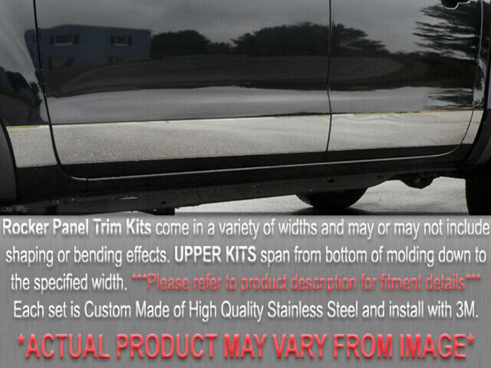 QAA TH95445 Polished Upper Rocker Trim 8Pc Fits 94-99 Legacy Sedan