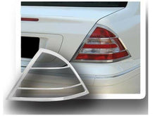 Load image into Gallery viewer, QAA TL23081 Chrome Tail Light Bezels 2Pc Fits 01-07 C Class Sedan