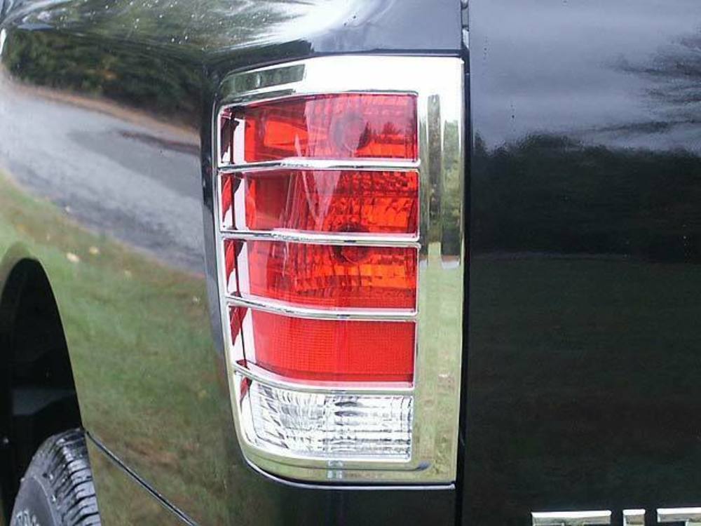 QAA TL24515 Chrome Tail Light Bezels 2Pc Fits 04-15 Titan