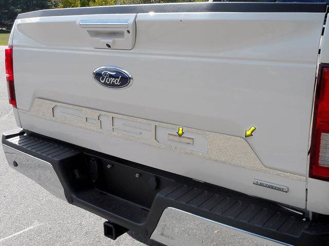 QAA TP58399 Polished Tailgate Accent Trim 1Pc Fits 18-20 F-150
