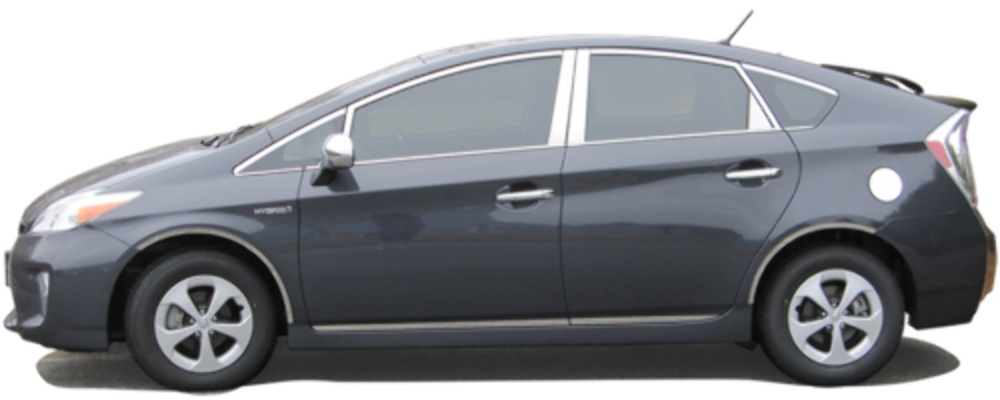 QAA WP10135 Polished Window Trim 22Pc Fits 10-15 Prius