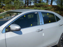 Load image into Gallery viewer, QAA WP14114 Polished Window Trim 12Pc Fits 14-19 Corolla Sedan