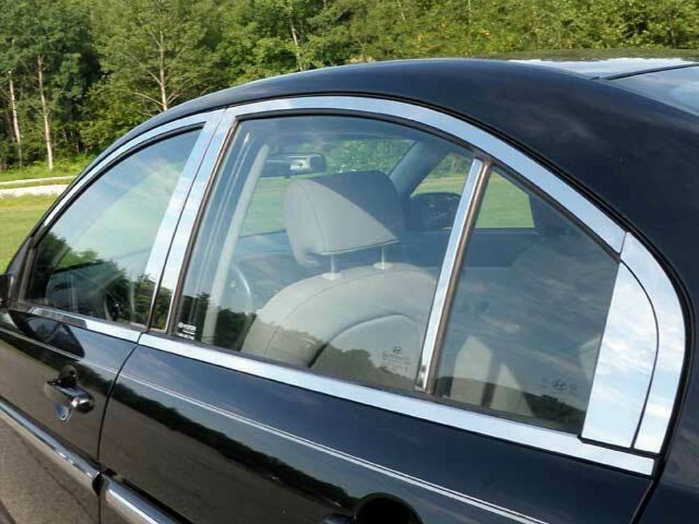 QAA WP27365 Polished Window Trim 18Pc Fits 06-11 Accent Sedan