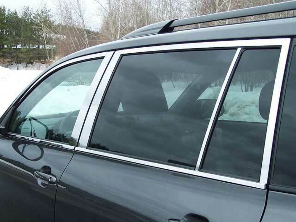 QAA WP28110 Polished Window Trim 14Pc Fits 08-13 Highlander