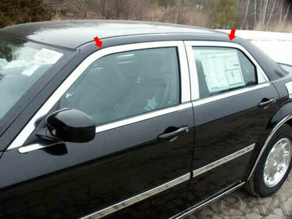 QAA WP45765 Polished Window Trim 4Pc Fits 05-10 300 Sedan