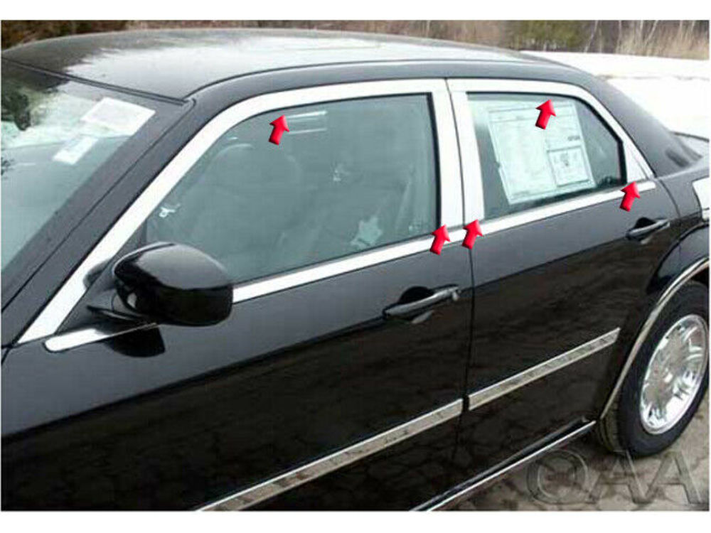 QAA WP45766 Polished Window Trim 10Pc Fits 05-10 300 Sedan