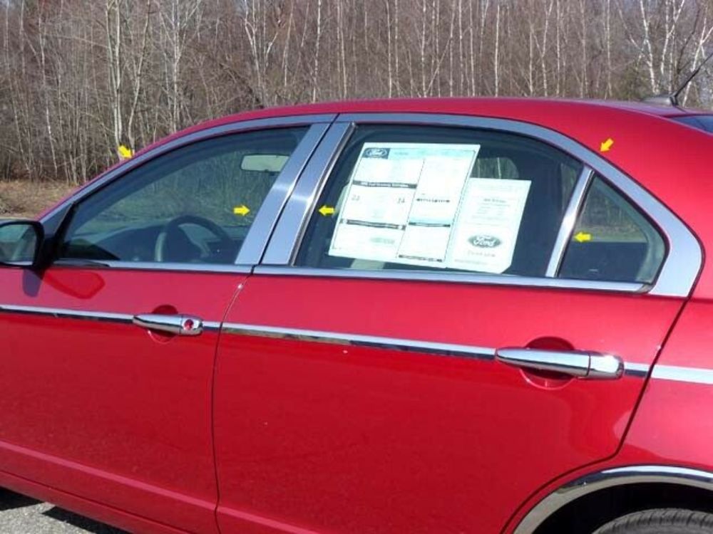 QAA WP46470 Polished Window Trim 10Pc Fits 06-11 Milan Sedan