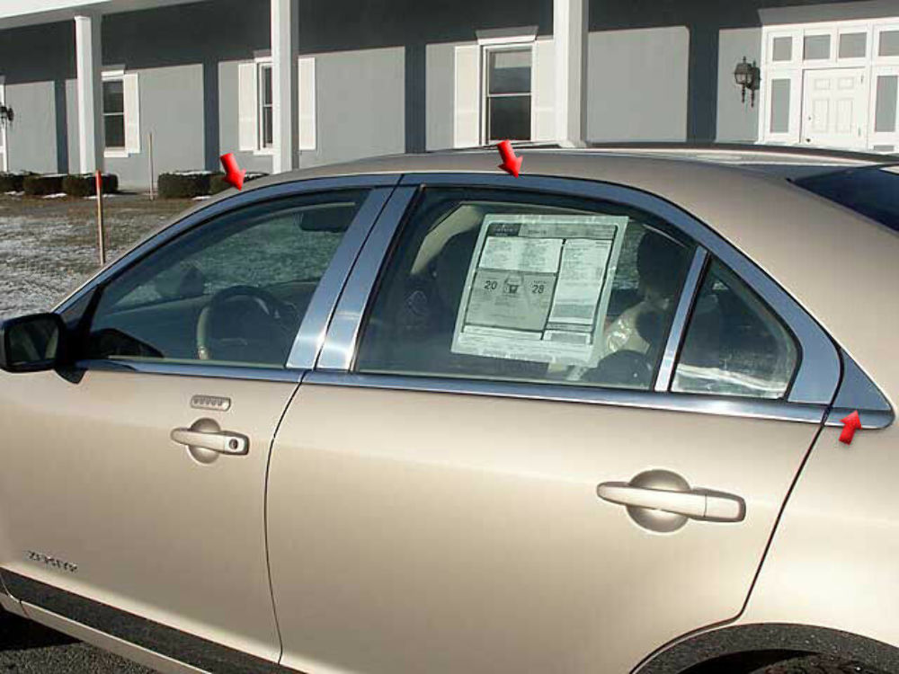 QAA WP46635 Polished Window Trim 6Pc Fits 06-06 Zephyr Sedan