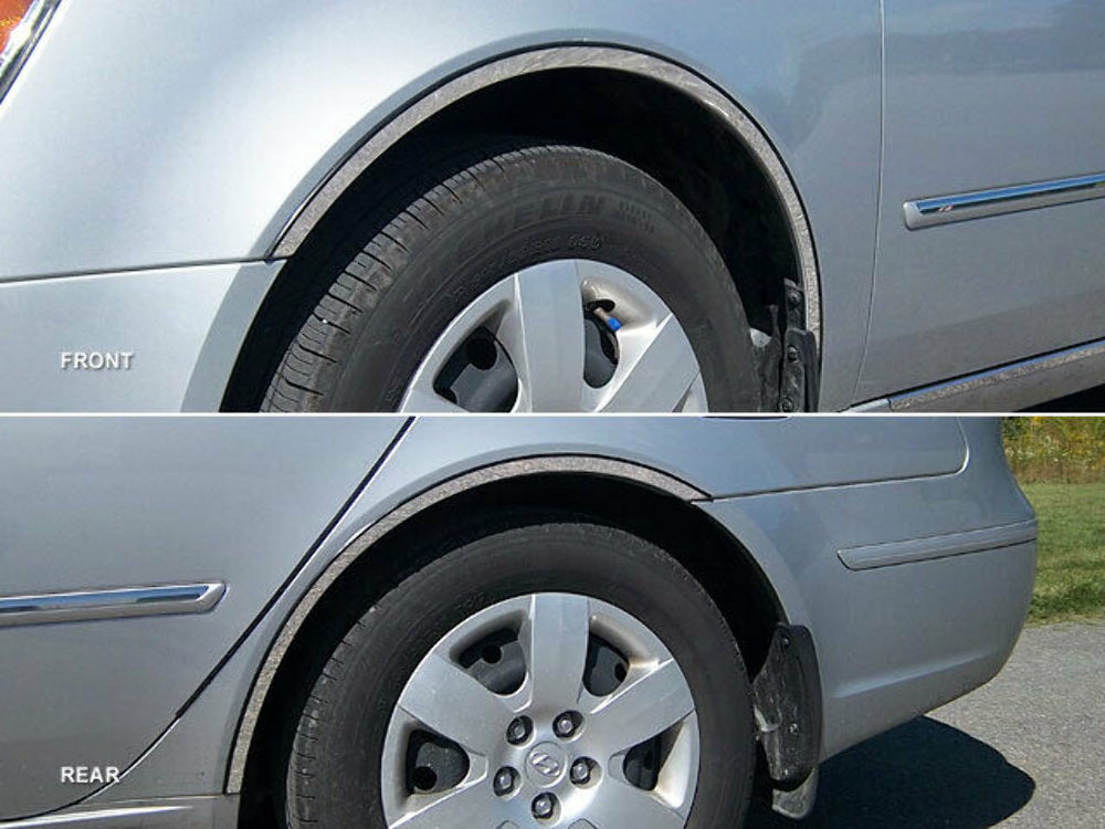 QAA WQ26360 Polished Fender Trim 4Pc Fits 06-10 Sonata Sedan