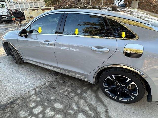 QAA WS71805 Polished Window Sill Trim 6Pc Fits 21-26 K5 Sedan