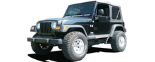 Load image into Gallery viewer, WT45090 Polished Windshield Accent Trim 1Pc Fits 97-06 Wrangler TJ