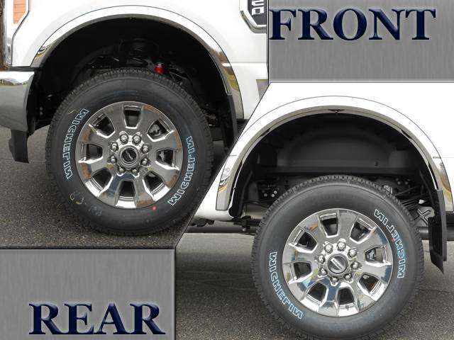QAA WZ57321 Polished Fender Trim 4Pc Fits 17-20 Super Duty