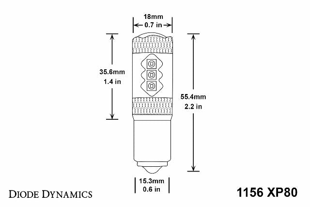 Diode Dynamics DD0008S XP80 Red Bulb