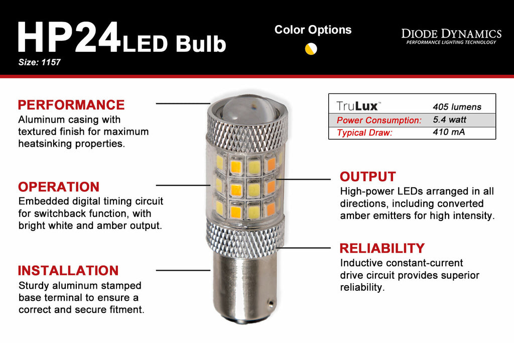 Diode Dynamics DD0012P HP24 Cool White Bulbs