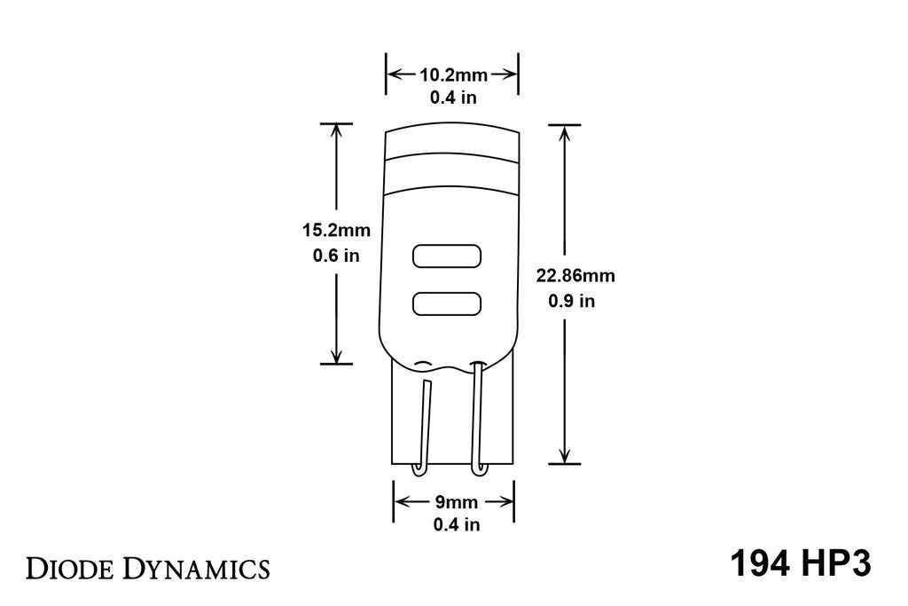 Diode Dynamics DD0019P HP3 Blue Bulbs