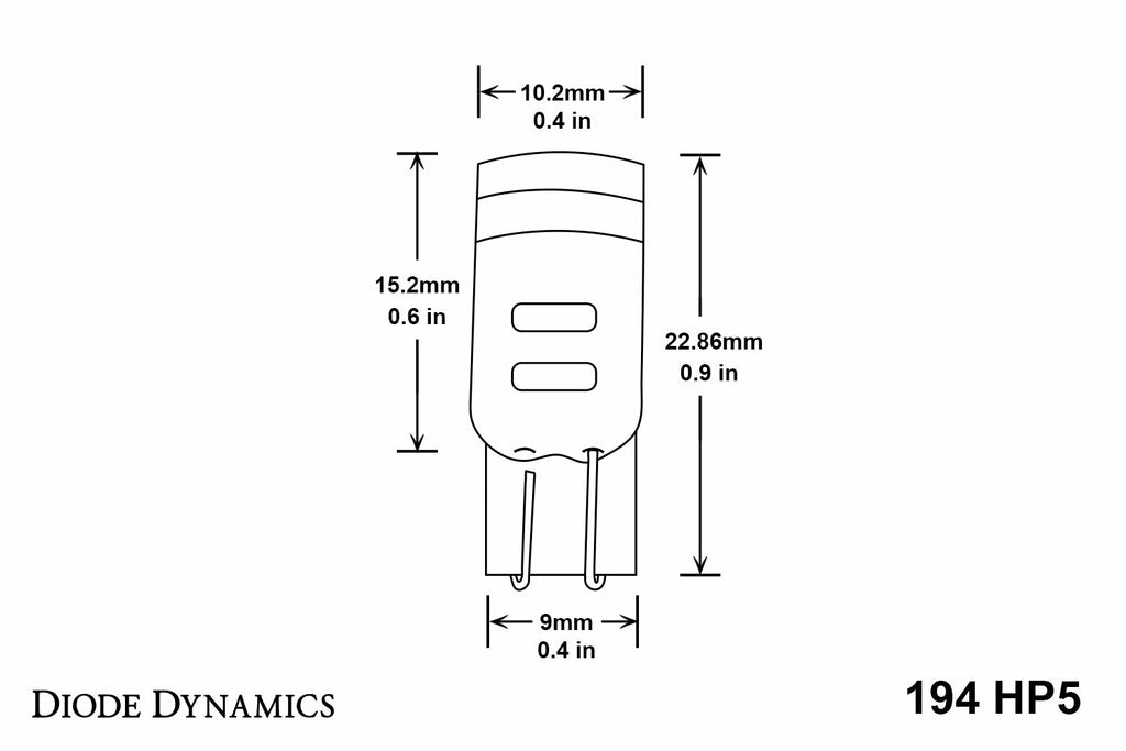 Diode Dynamics DD0025P HP5 Amber Bulbs