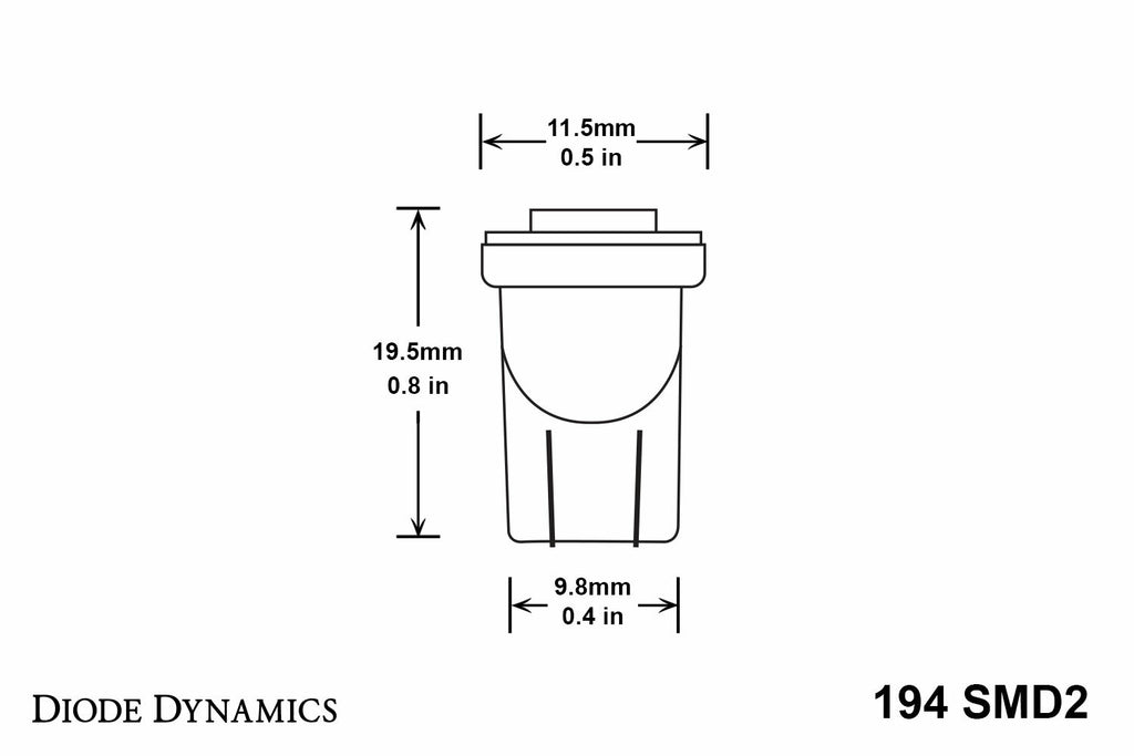 Diode Dynamics DD0032P SMD2 Amber Bulbs