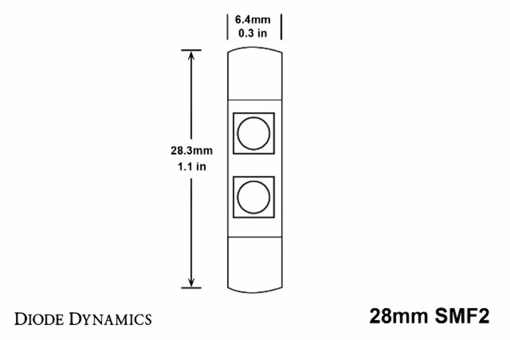 Diode Dynamics DD0044P SMF2 Amber Bulbs