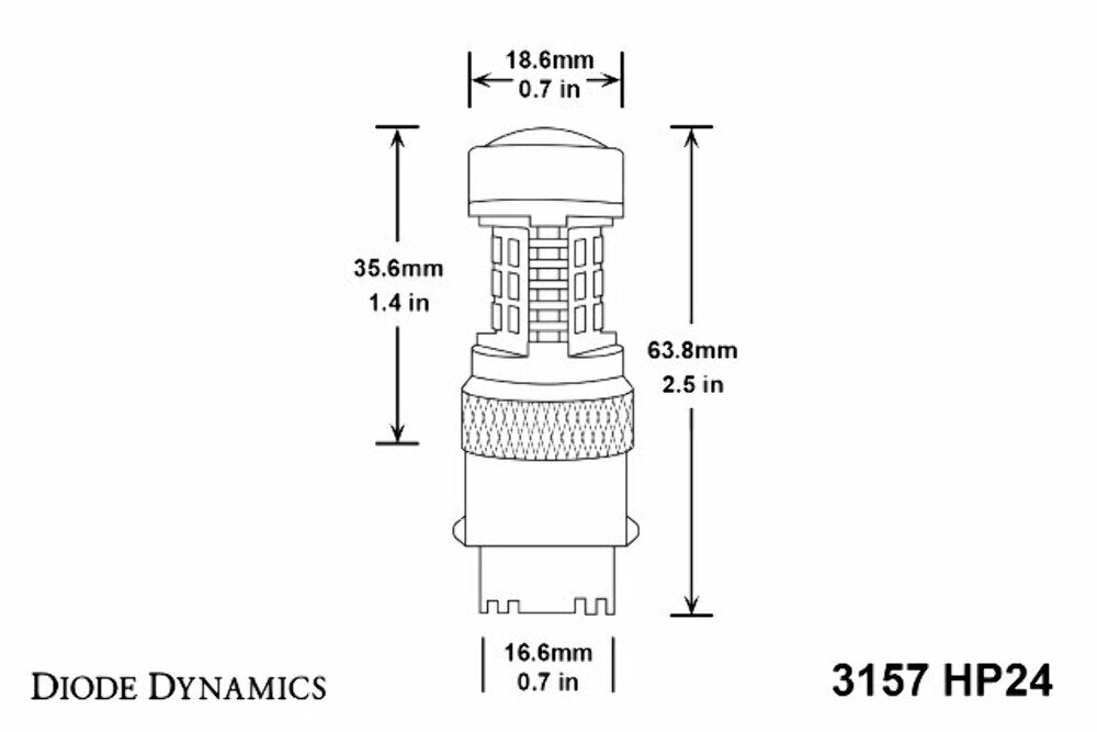 Diode Dynamics DD0053P HP24 Cool White Bulb