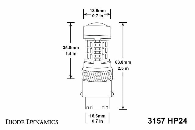 Diode Dynamics DD0053S HP24 Cool White Bulb
