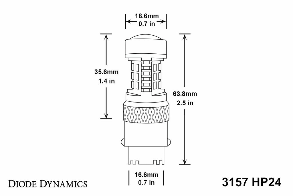 Diode Dynamics DD0053S HP24 Cool White Bulb