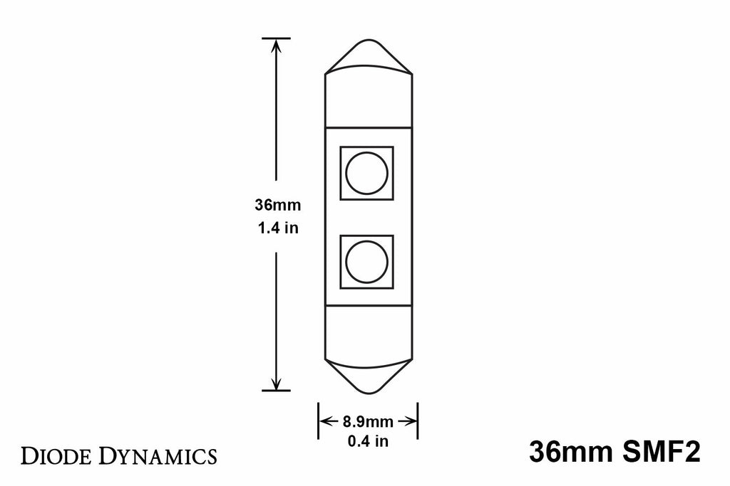 Diode Dynamics DD0079P SMF2 Warm White Bulbs