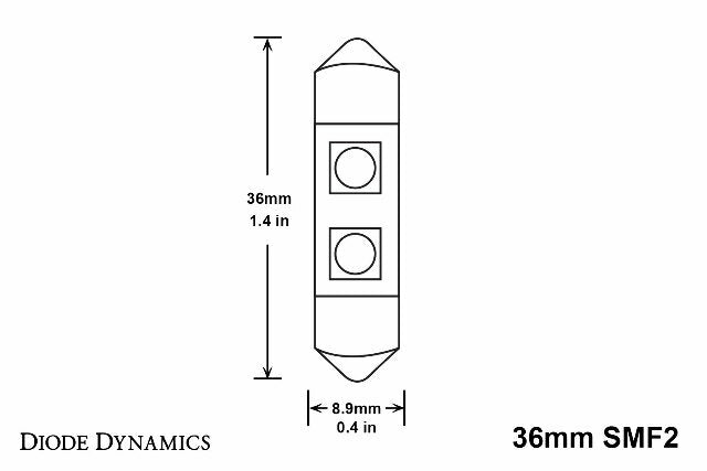 Diode Dynamics DD0081P SMF2 Cool White Bulbs