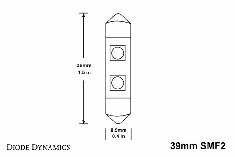 Diode Dynamics DD0089S SMF2 Green Bulb