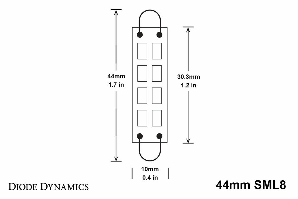 Diode Dynamics DD0100P SML8 Blue Bulbs