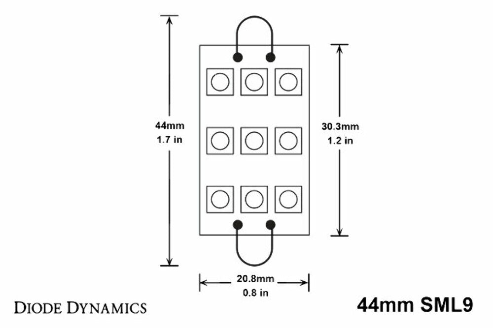 Diode Dynamics DD0103P SML9 Amber Bulbs