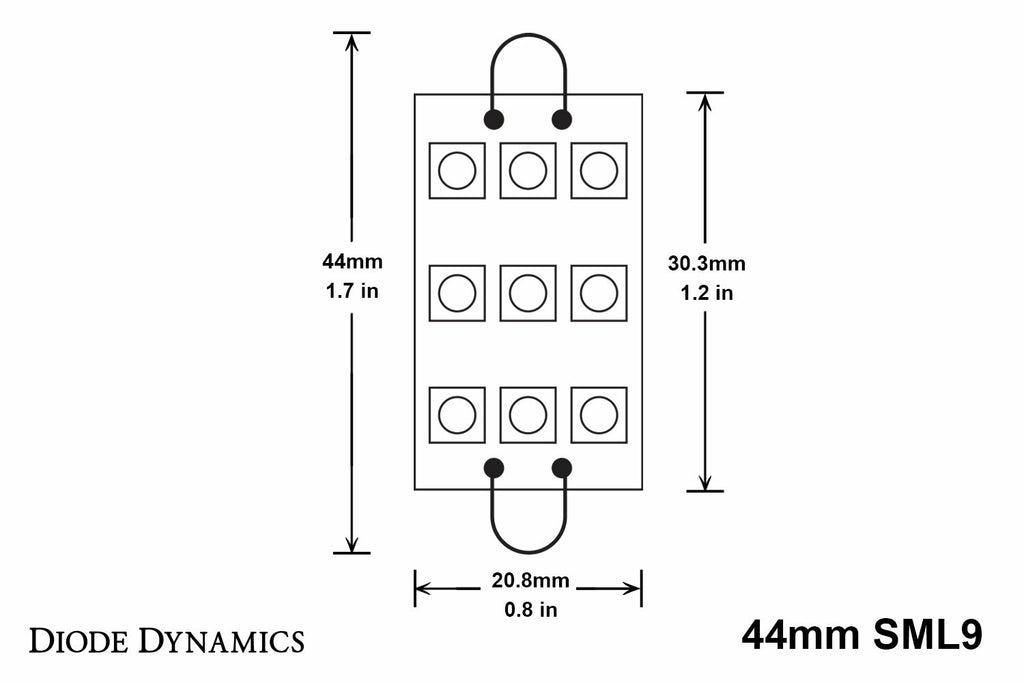 Diode Dynamics DD0104S SML9 Blue Bulb