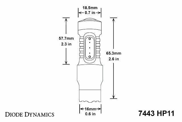 Diode Dynamics DD0108S HP11 Red Bulb