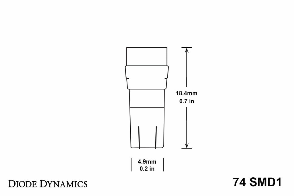 Diode Dynamics DD0119P SMD1 Blue Bulbs