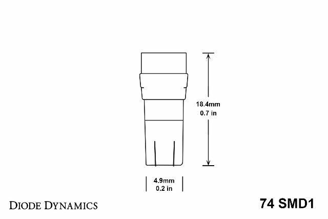 Diode Dynamics DD0122P SMD1 Red Bulbs