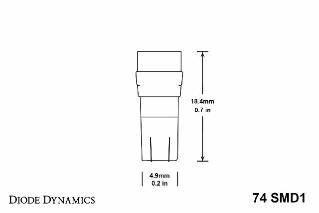 Diode Dynamics DD0123P SMD1 Cool White Bulbs