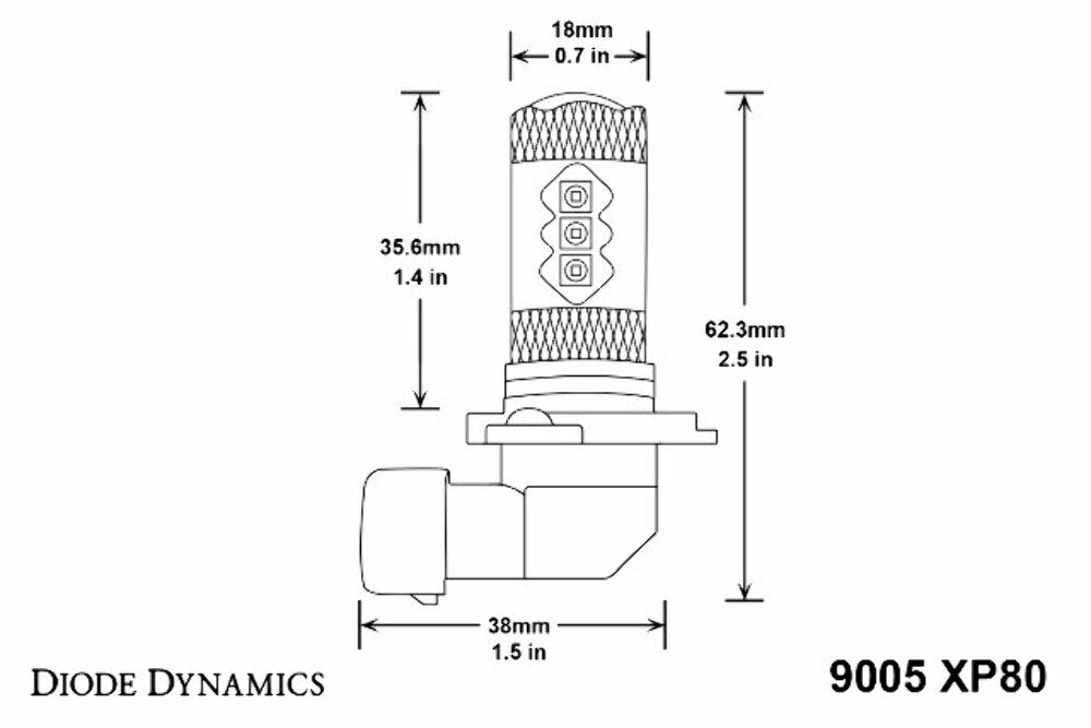 Diode Dynamics DD0134P XP80 Cool White Bulbs