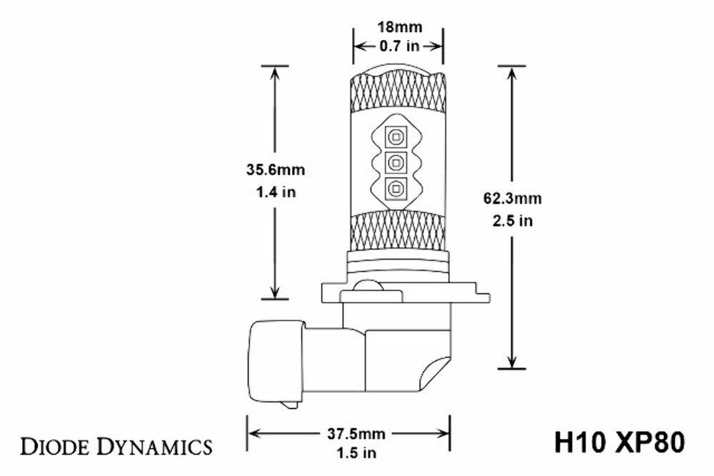 Diode Dynamics DD0156P XP80 Cool White Bulbs