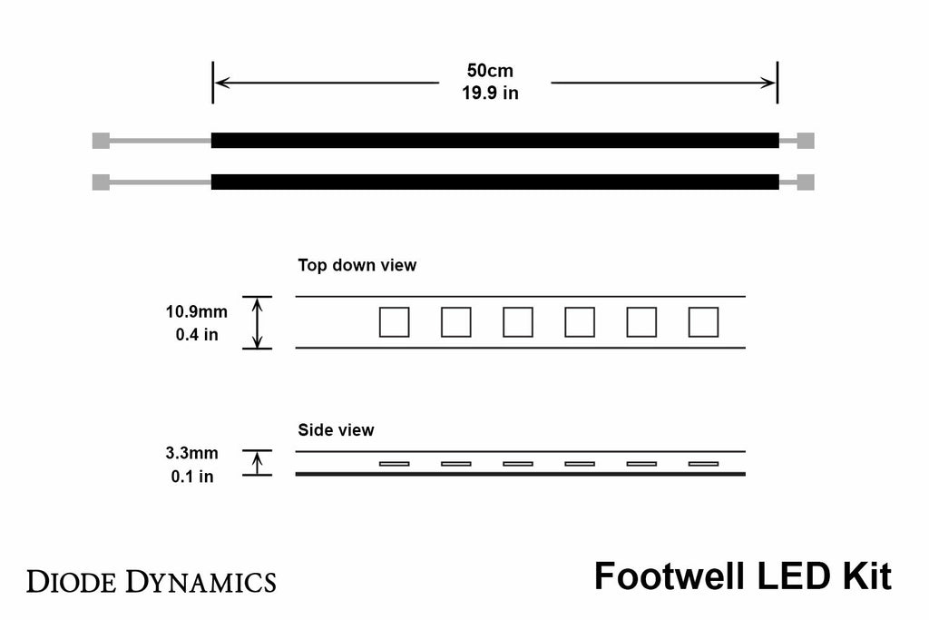 Diode Dynamics DD0228 Warm White LED Strip Light