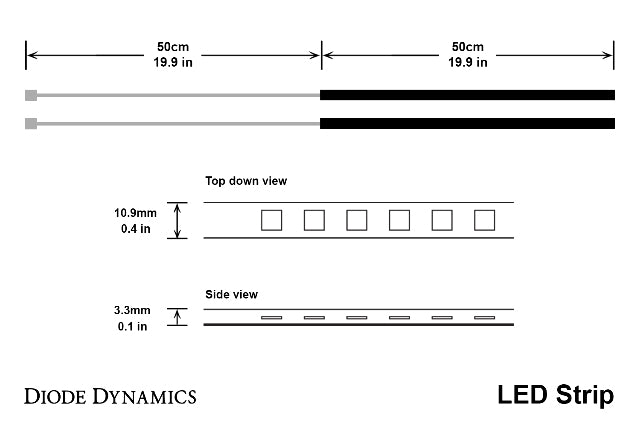 Diode Dynamics DD2199 Cool White LED Strip Light