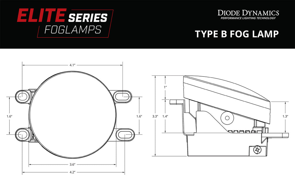 Diode Dynamics DD5134P Fog Lights