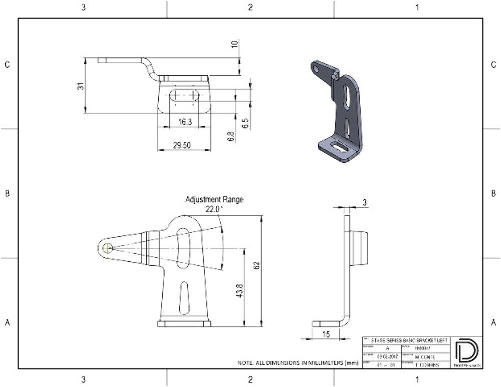 Diode Dynamics DD6028 Mounting Brackets